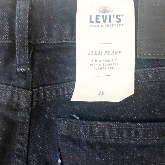LEVI’S NWT STEM FLARE JEANS MID-RISE SZ 28 ANTHRO - Picture 3 of 4